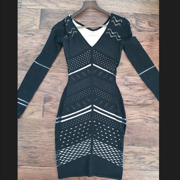 **SOLD**Bailey 44 Crepe Laser Cut Dress XS - Picture 1 of 8